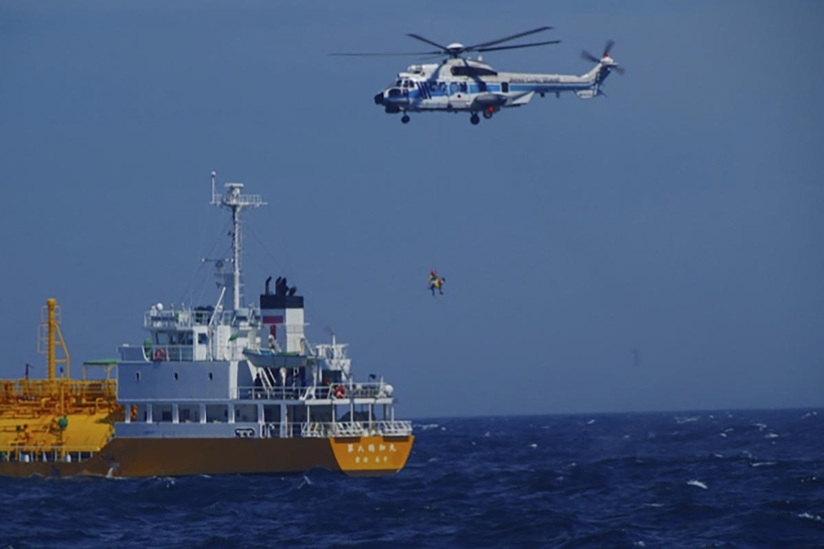 Woman swept to sea while swimming at a Japanese beach is rescued 37 hours later and 50 miles away