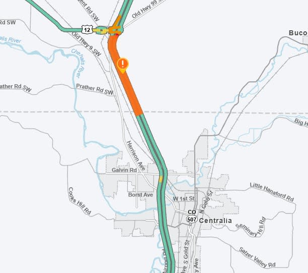 WSDOT projects 10-mile backup during I-5 lane reduction in Grand Mound, plan alternate routes