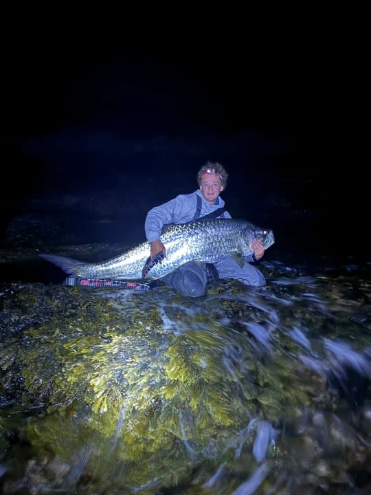 70-inch Tarpon caught off Rhode Island coast