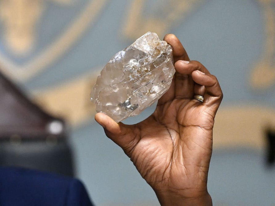 A small mining firm just saw its stock surge 91% after it discovered the world’s 2nd-largest diamond