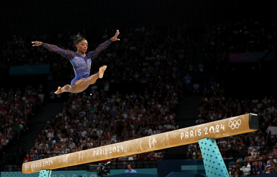 Back on top! Simone Biles rallies to capture all-around gold medal