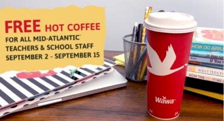 Back-to-school brew: teachers, administrators can get a free cup of coffee from Wawa