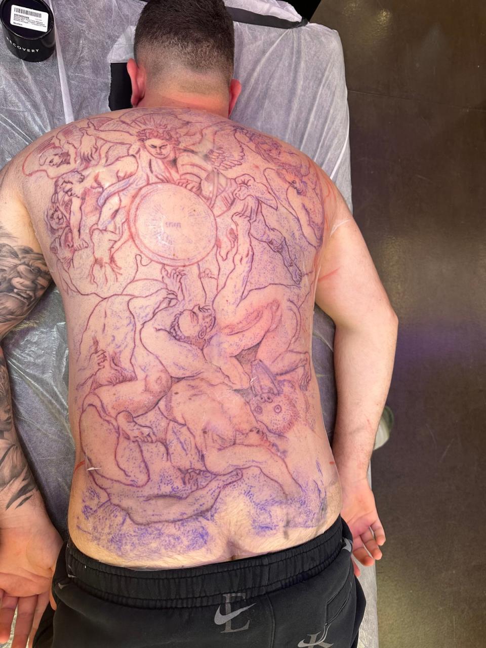 Botched back tattoo put ‘traumatized’ man into therapy, lawsuit says