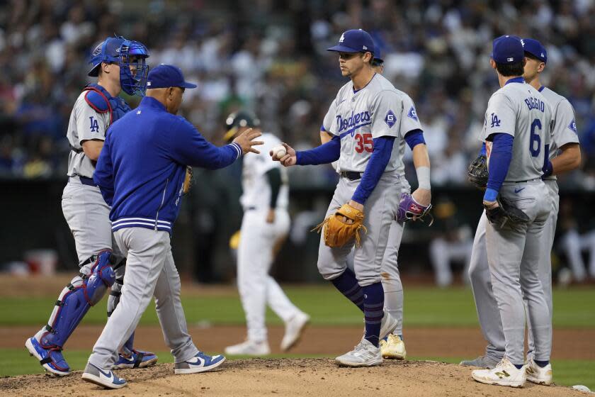 Dodgers’ troubling skid continues with loss to lowly Oakland A’s