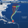 Ernesto path live tracker: DC impact, forecast cone, updated models