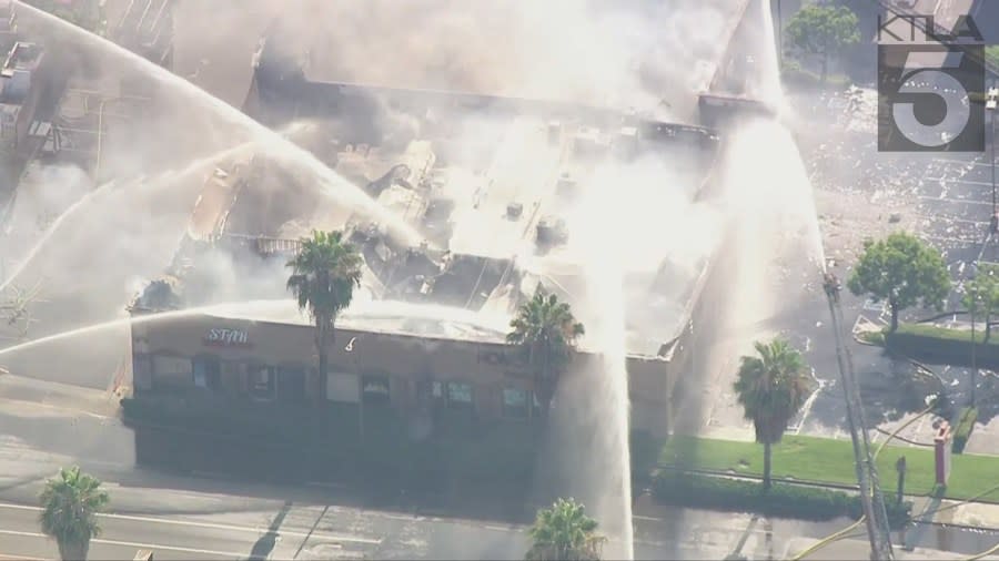 Fire erupts at adult entertainment theater in Orange County