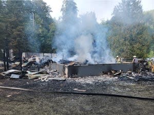 Home of Skagit County employee burns killing several, police are investigating