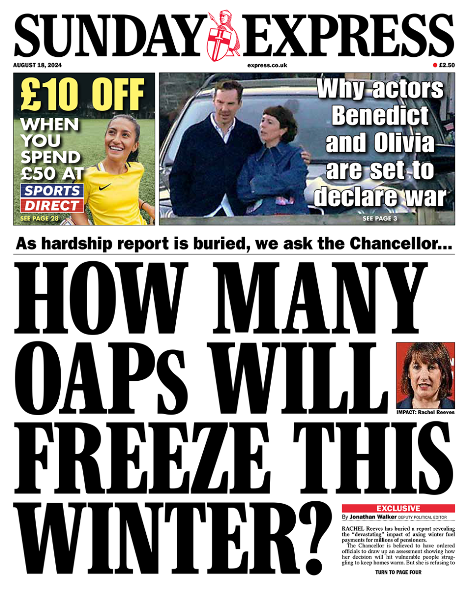 ‘How many OAPs will freeze’ and ‘don’t shoot’