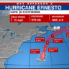 Hurricane Ernesto makes landfall, heavy rainfall continues in Bermuda