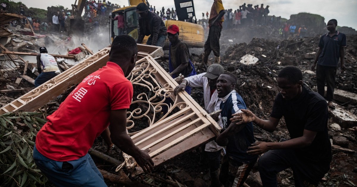 Landslide at Uganda rubbish dump kills at least 12 people