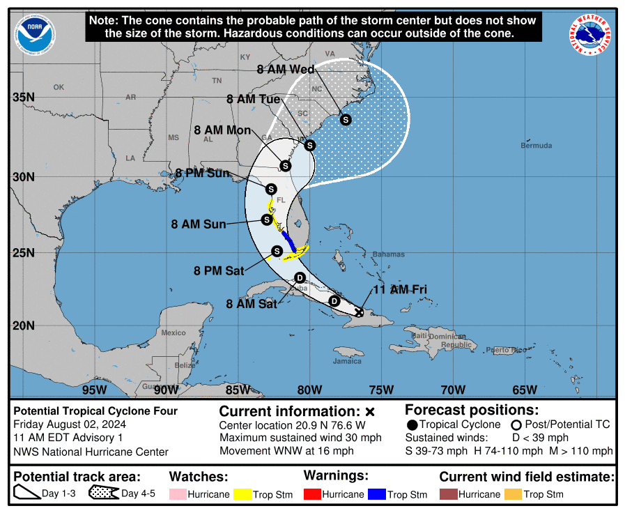 Live Updates: At 11 a.m., Sarasota in storm’s path as Tropical Storm Warnings hit Florida