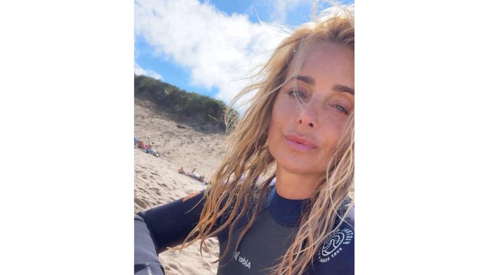 Louise Redknapp is a total siren in bronzed surfing photos