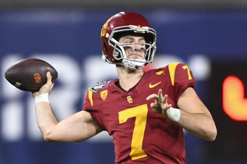 Miller Moss says he’s focused on winning after earning USC starting quarterback role