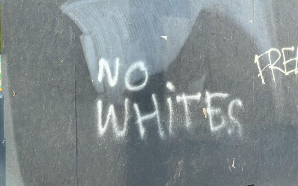 ‘No whites’ graffiti investigated by police in Birmingham