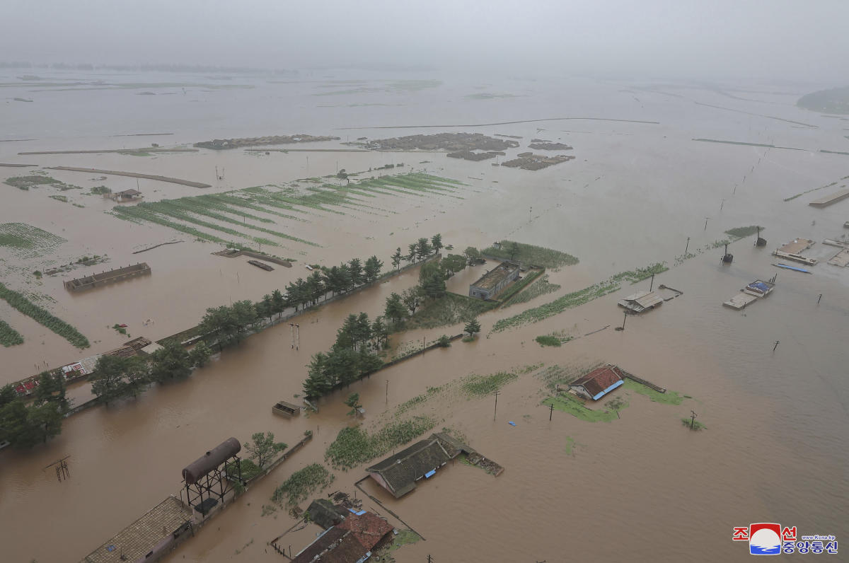 North Korean leader says thousands of flood victims will be brought to capital for temporary care