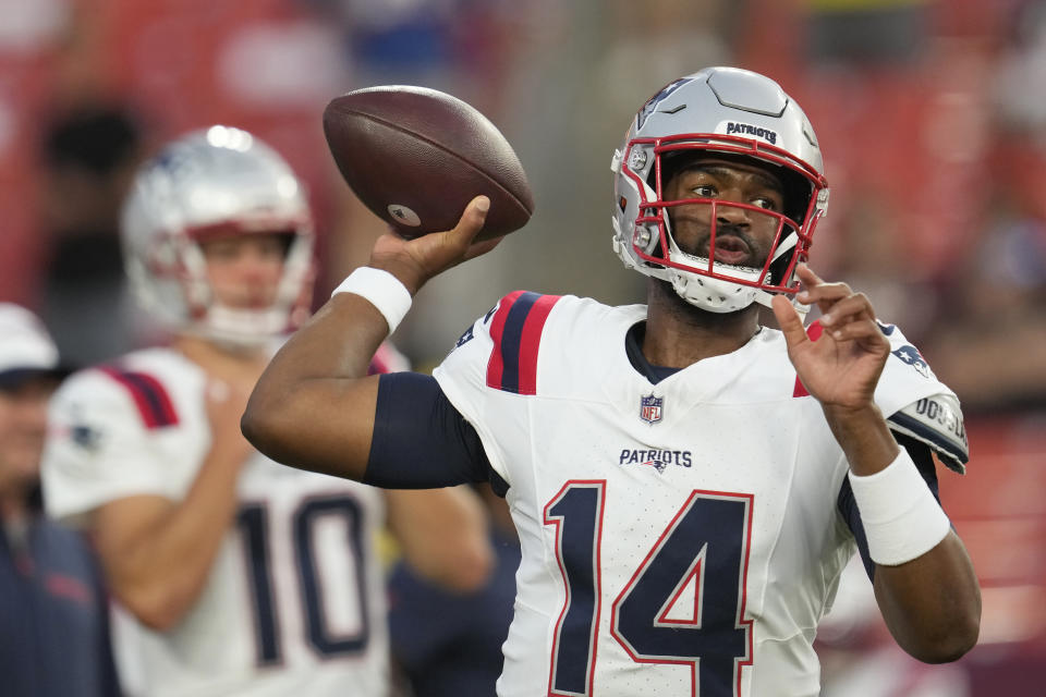 Patriots choose Jacoby Brissett as Week 1 starting QB over rookie Drake Maye