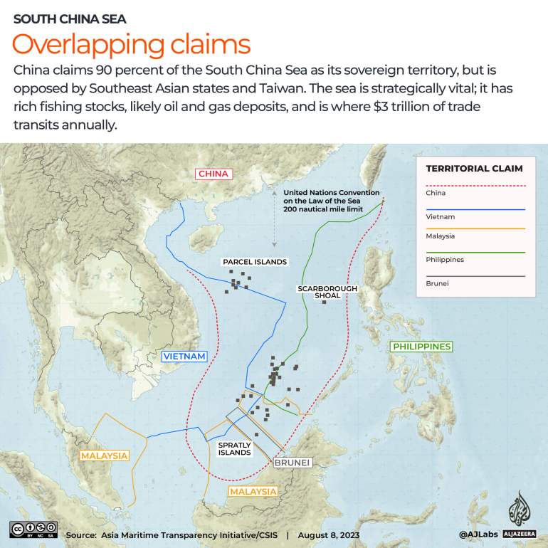 Philippines, China trade accusations of ramming ships in South China Sea