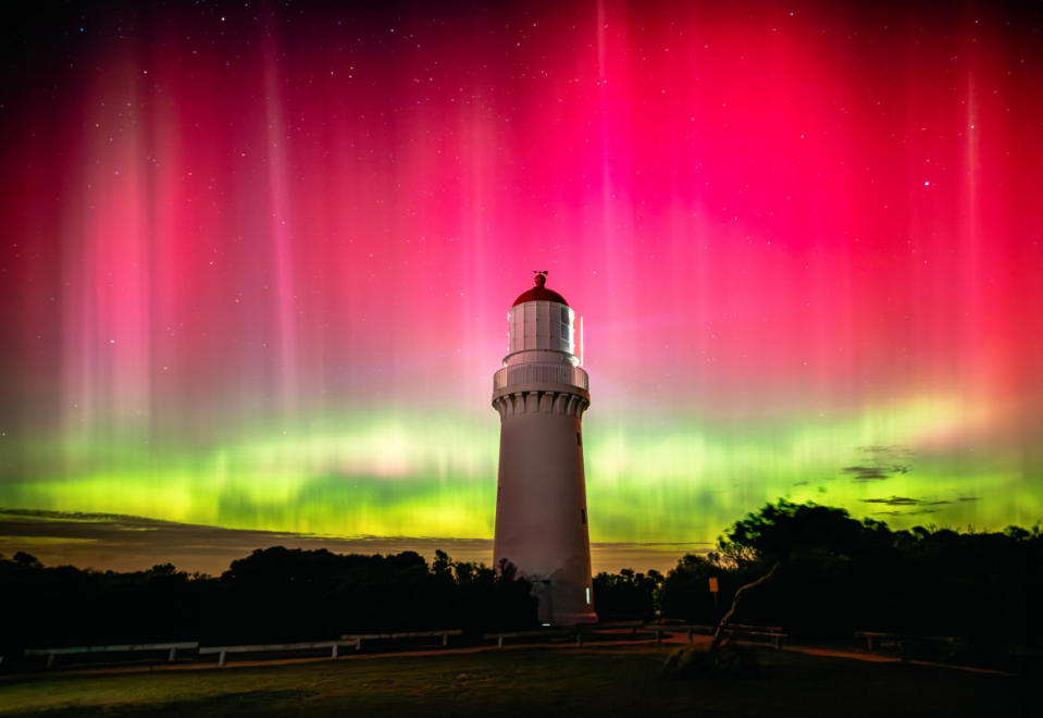 Rare Aurora Spotted Over Australian Ski Resort