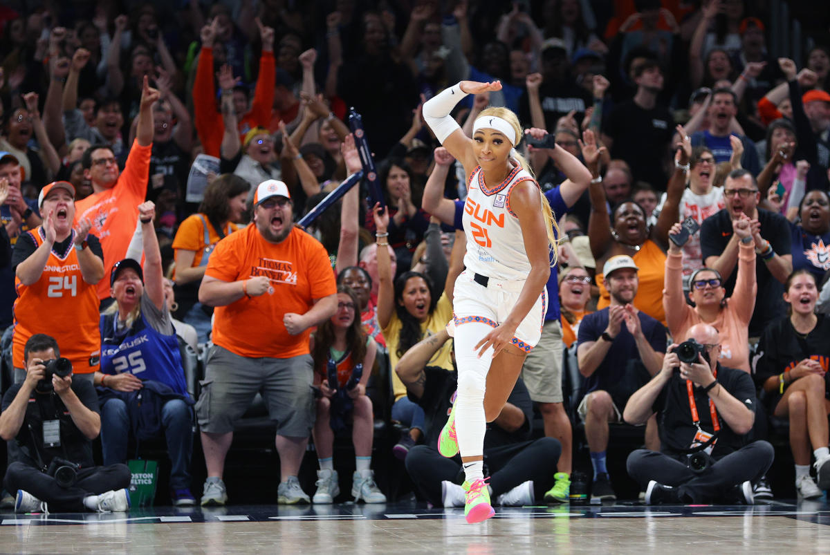 Sun star DiJonai Carrington calls out WNBA for not promoting sold-out win over Sparks at TD Garden