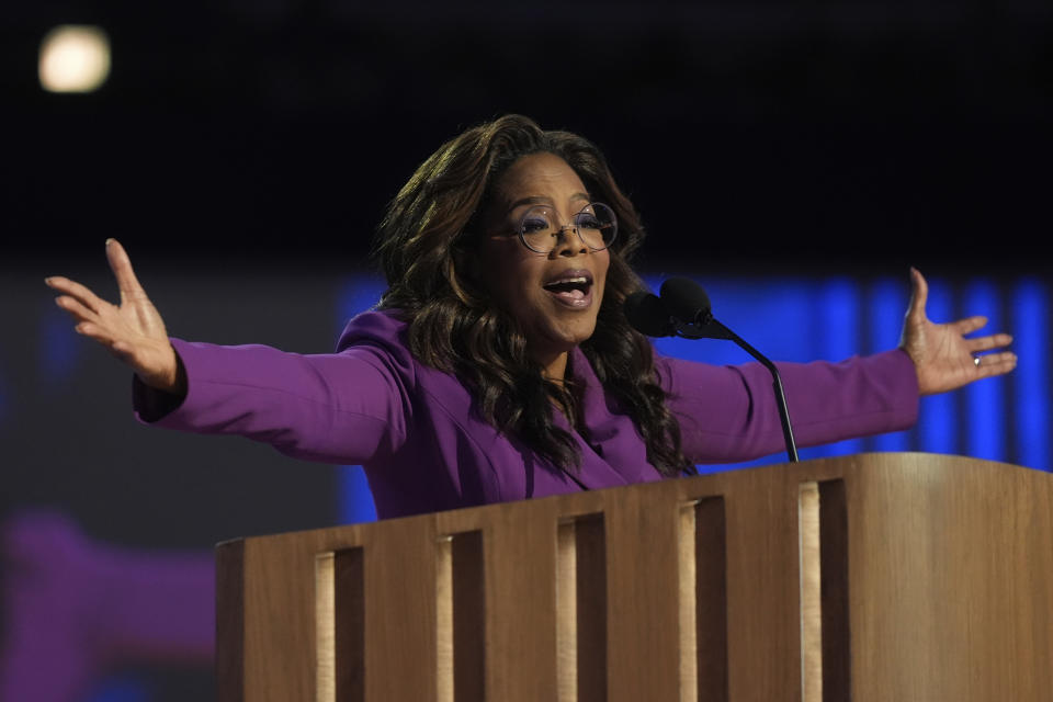 The 2024 Democratic National Convention is a star-studded event. See all the celebs in attendance, from Oprah Winfrey to Stevie Wonder.