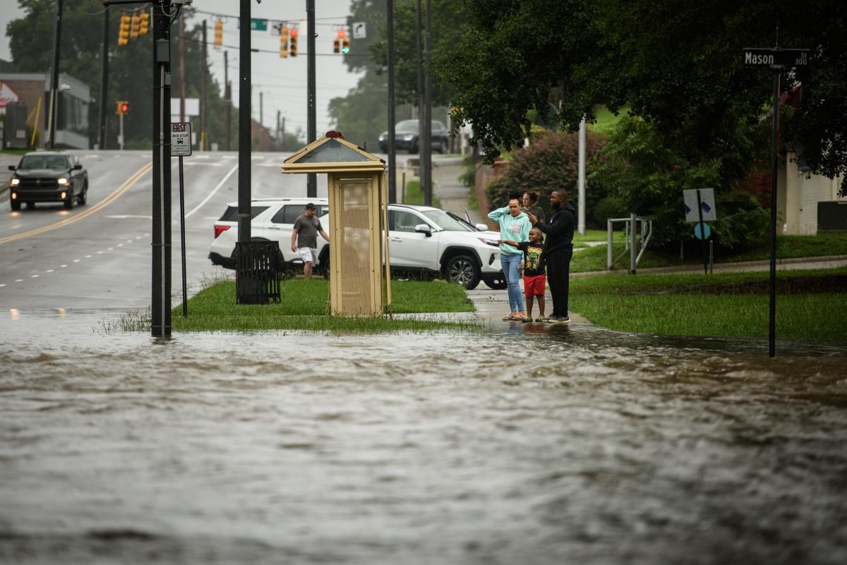 Tropical Storm Debby rainfall totals for the Cumberland County area