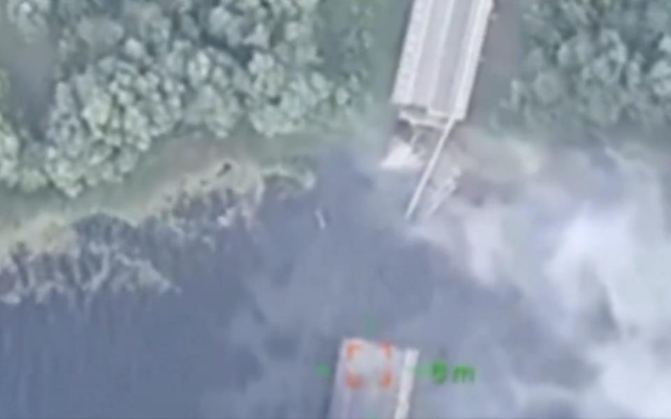 Ukrainian Himars strike destroys key Kursk bridge used for Russian reinforcements