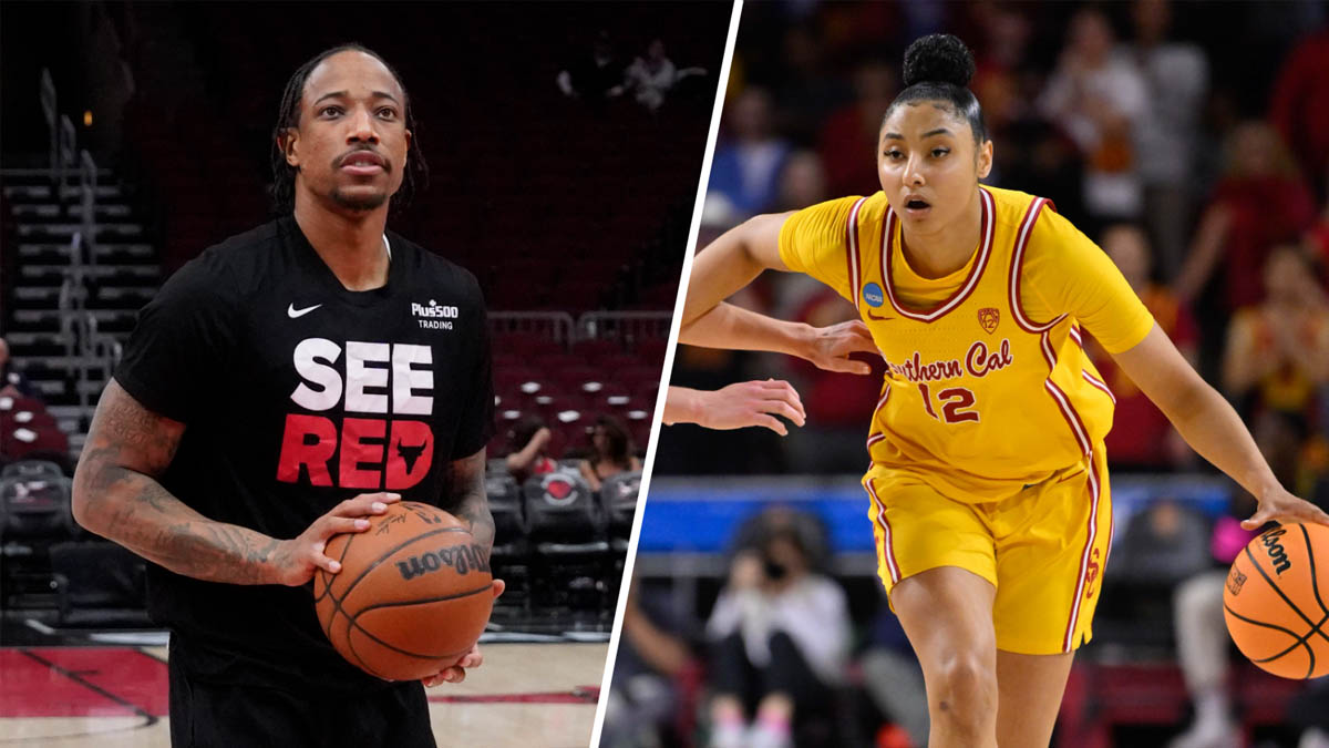 Watch DeRozan drop ‘gems’ to USC’s Watkins during offseason workout