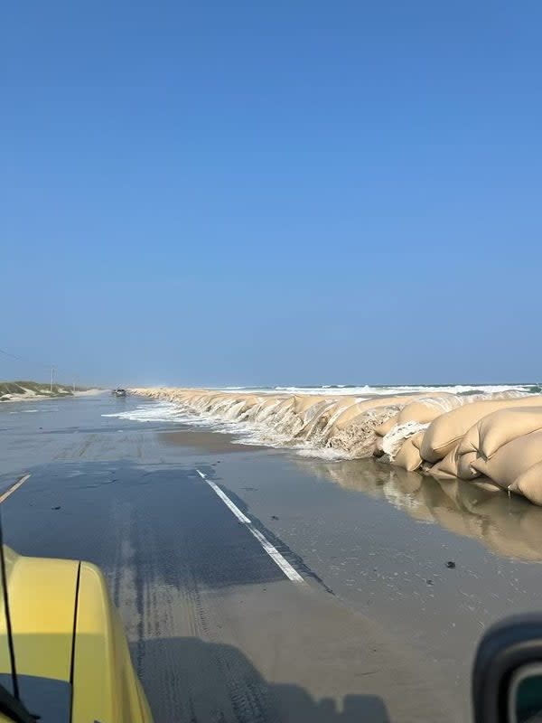 Watch: Hurricane Ernesto’s swell causes North Carolina house to collapse into ocean