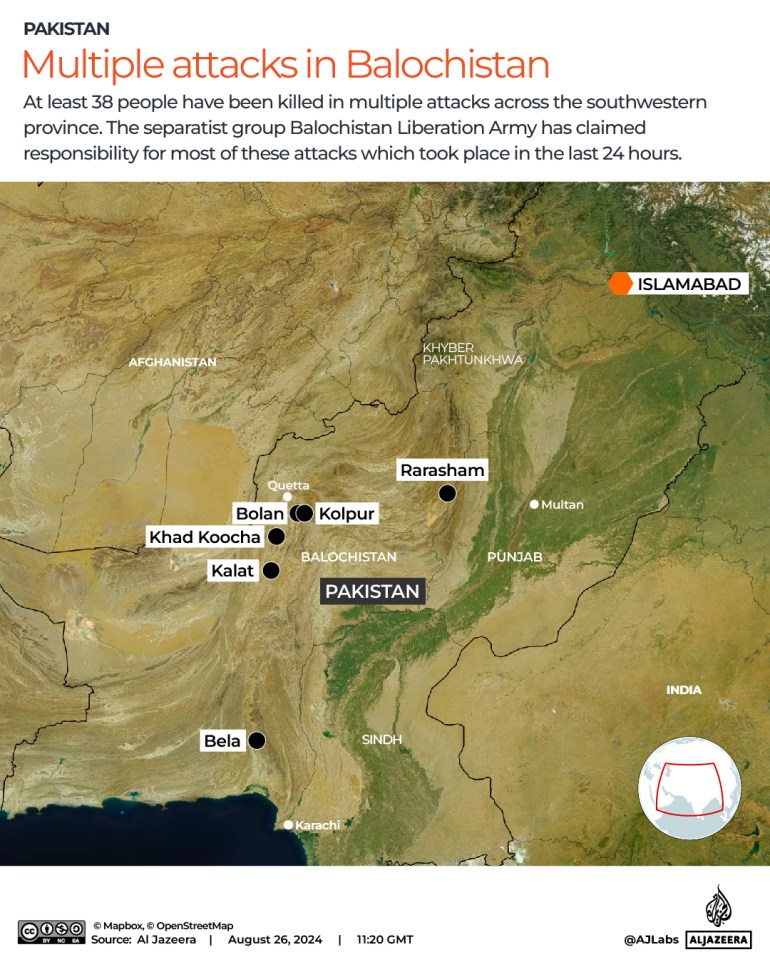 What’s behind Pakistan’s deadly Balochistan attacks, which left 43 dead?