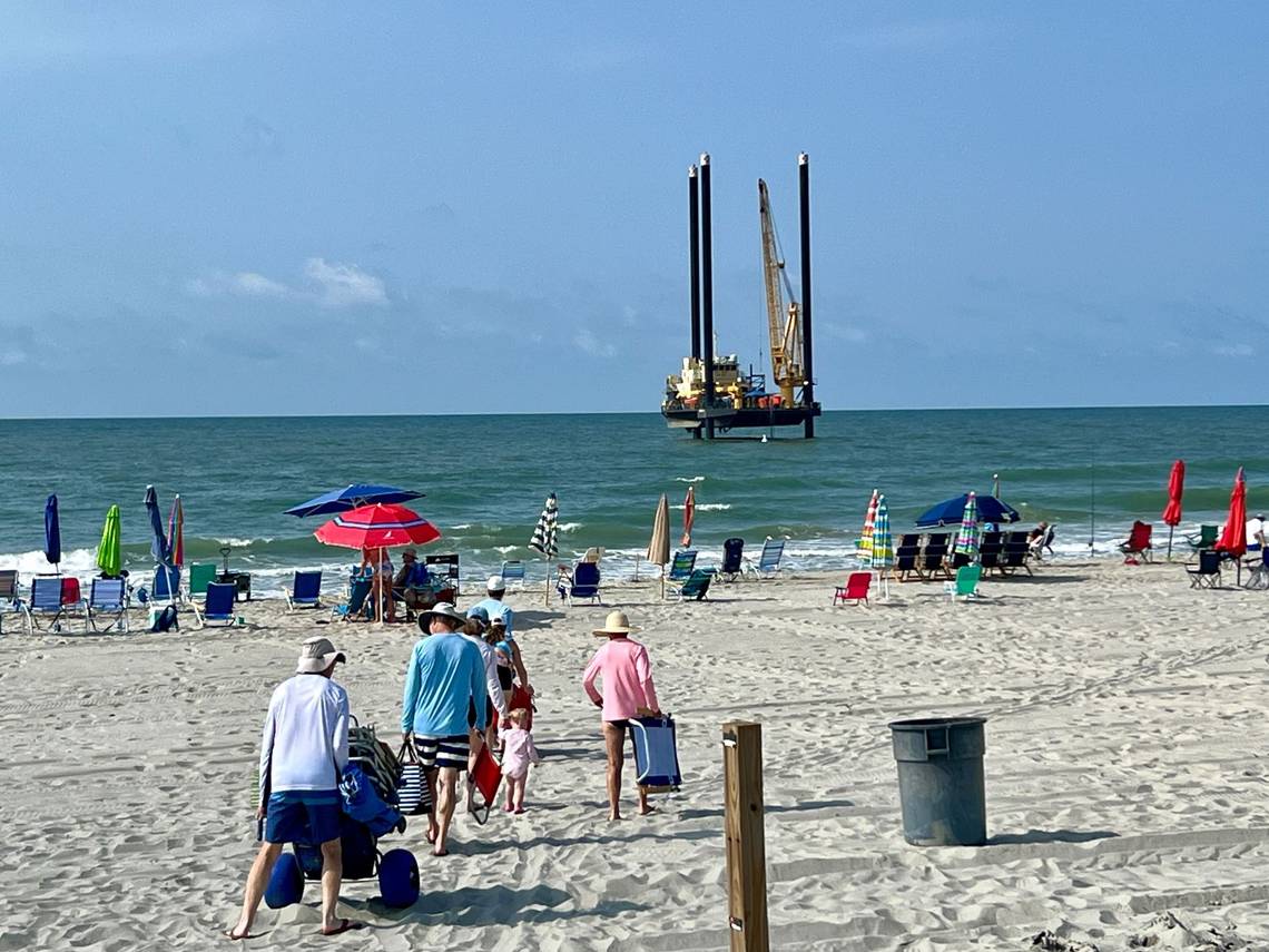 What’s going on in Myrtle Beach this summer with large barges in the water? What we know