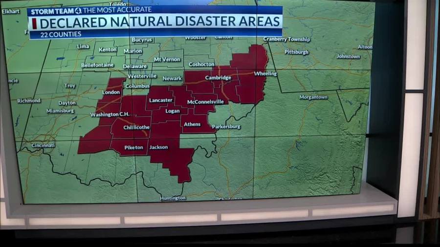 22 Ohio counties declared primary natural disaster areas as drought persists