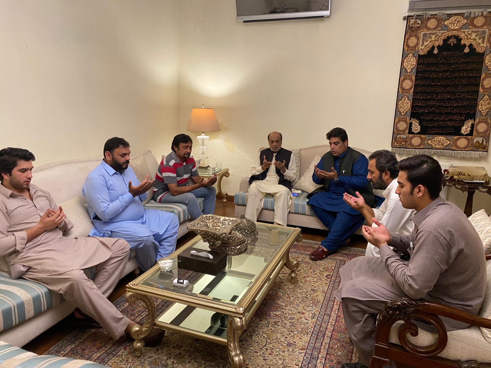 On the occasion of the death anniversary of Shaheed Chaudhry Zahoor Elahi, Safdar Khan Baghi arrived at the residence of Chaudhry Shujaat Hussain