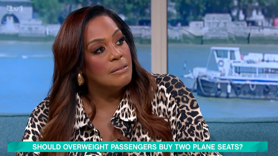 Alison Hammond shamed over weight in ’embarrassing’ plane incident