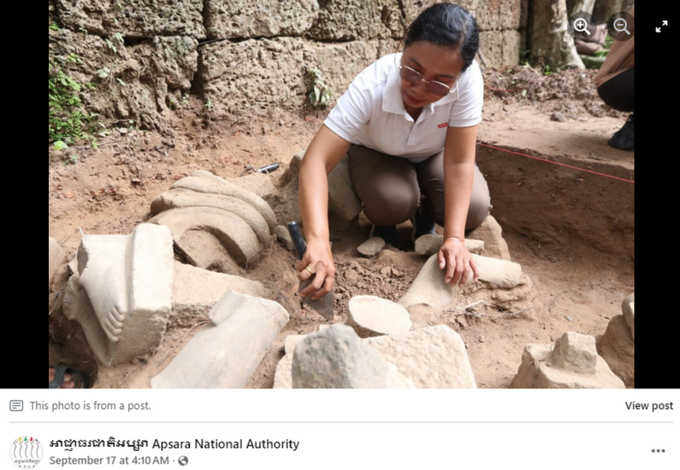 Centuries-old serpent head — Buddha’s protector — found buried in Cambodia. See it