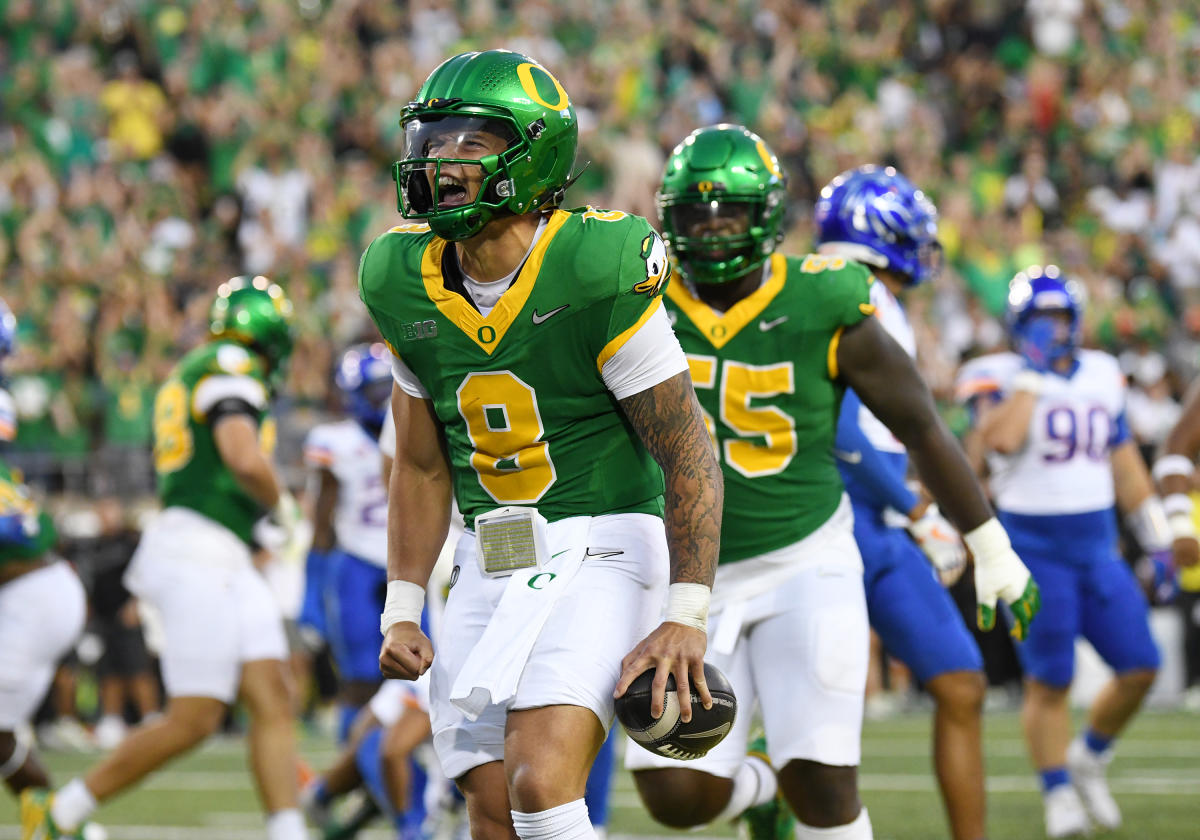 College football Week 2 scores, results: Oregon tops Boise State with last-second field goal