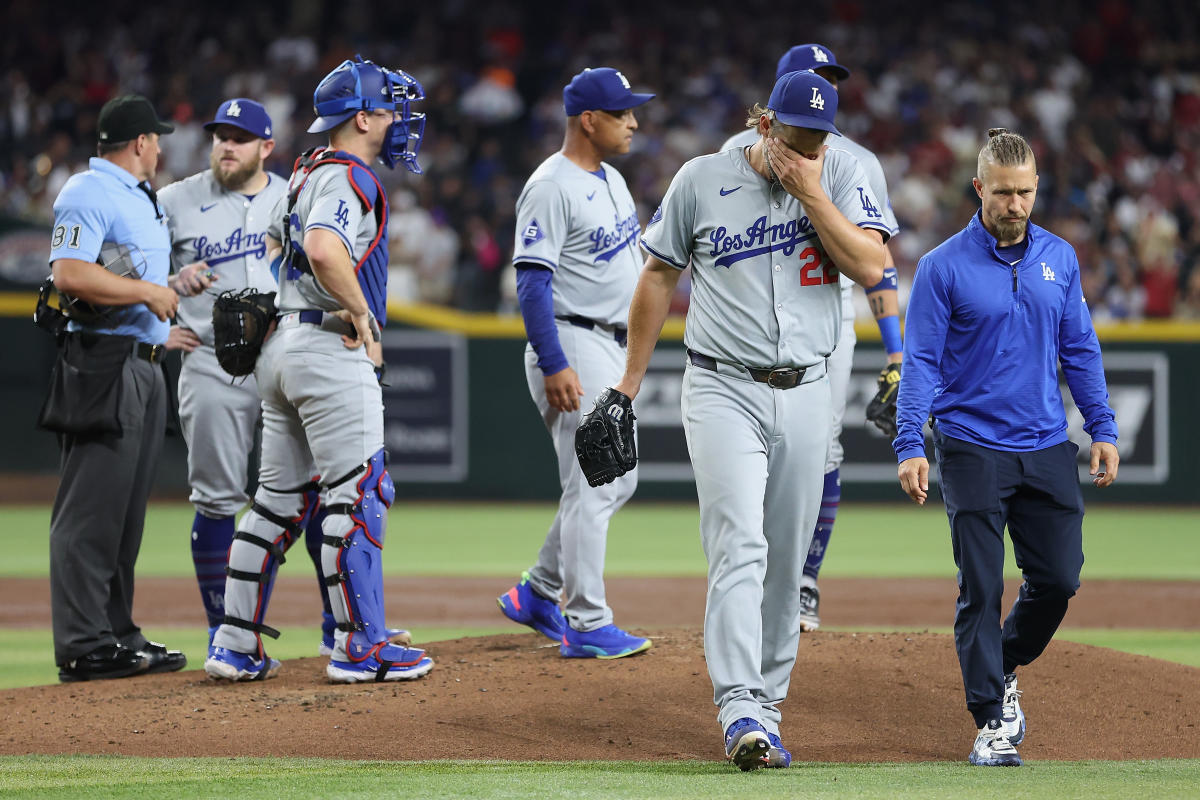 Dodgers pitcher Clayton Kershaw lands on IL after leaving game early with bone spur in toe