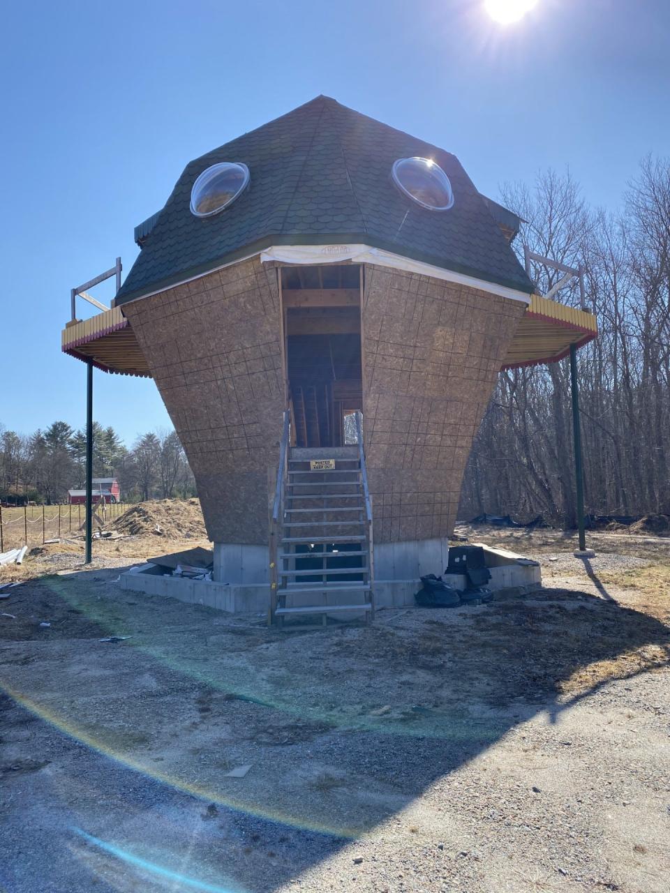 Exeter’s whimsical “fish barn” sparked controversy, then was demolished. Here’s why.