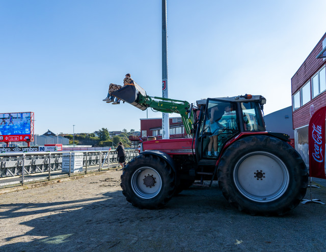 Fans Of Erling Haaland’s Old Club Bryne FK Watch Match From ‘Tractor VIP Section’