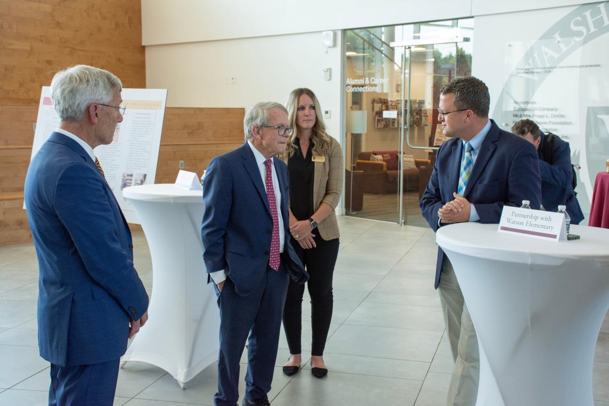 Gov. DeWine gets look at Walsh University’s efforts to prepare future educators