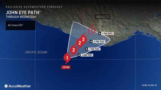 Hurricane John poised to blast southern Mexico with 50 inches of rain, high winds