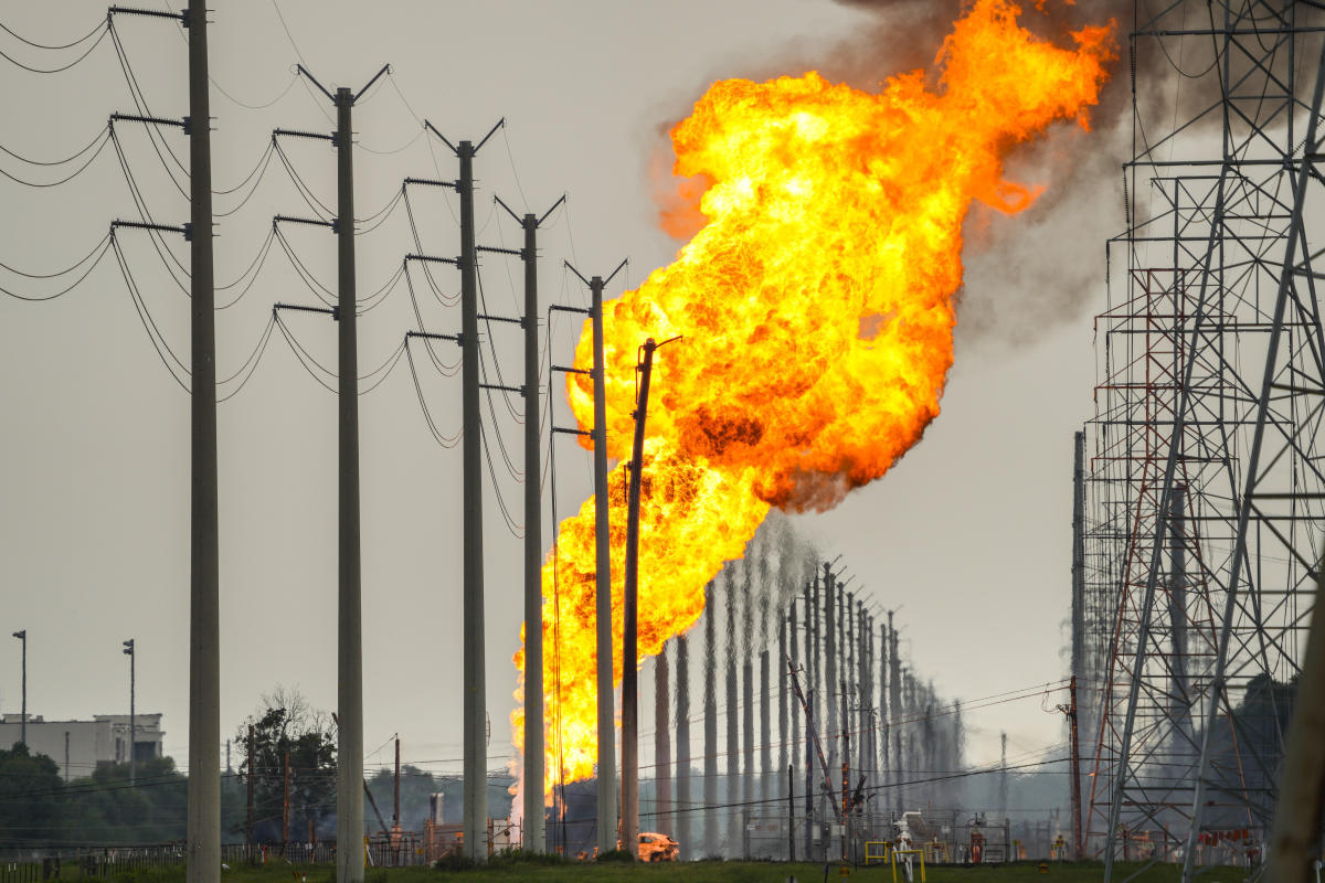 Massive pipeline fire burning near Houston began after a vehicle struck a valve, officials say