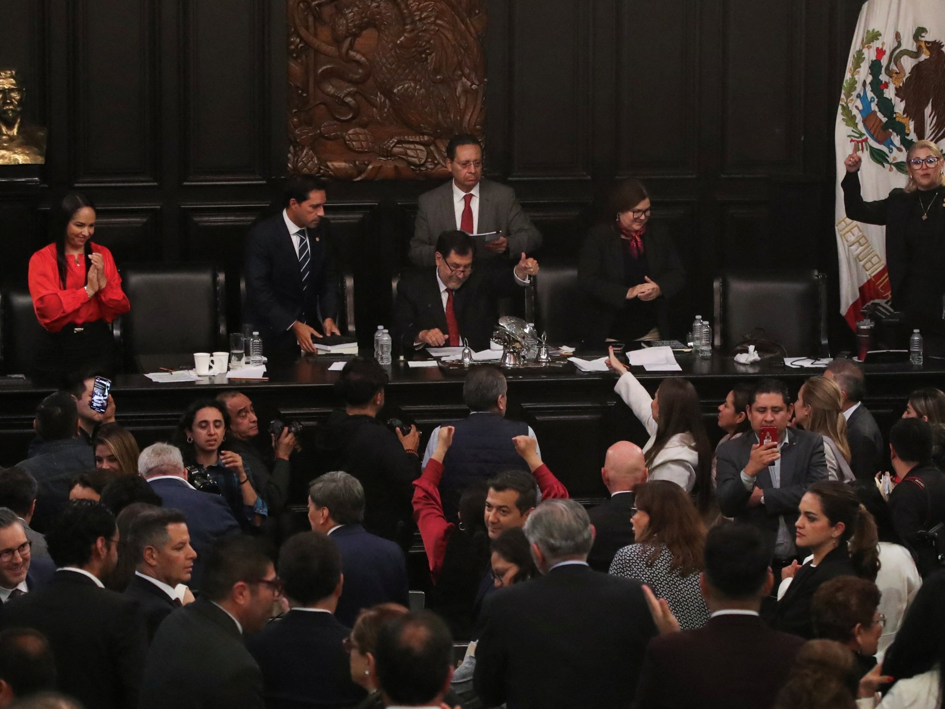 Mexico’s Senate passes judicial reform after protesters break into chamber