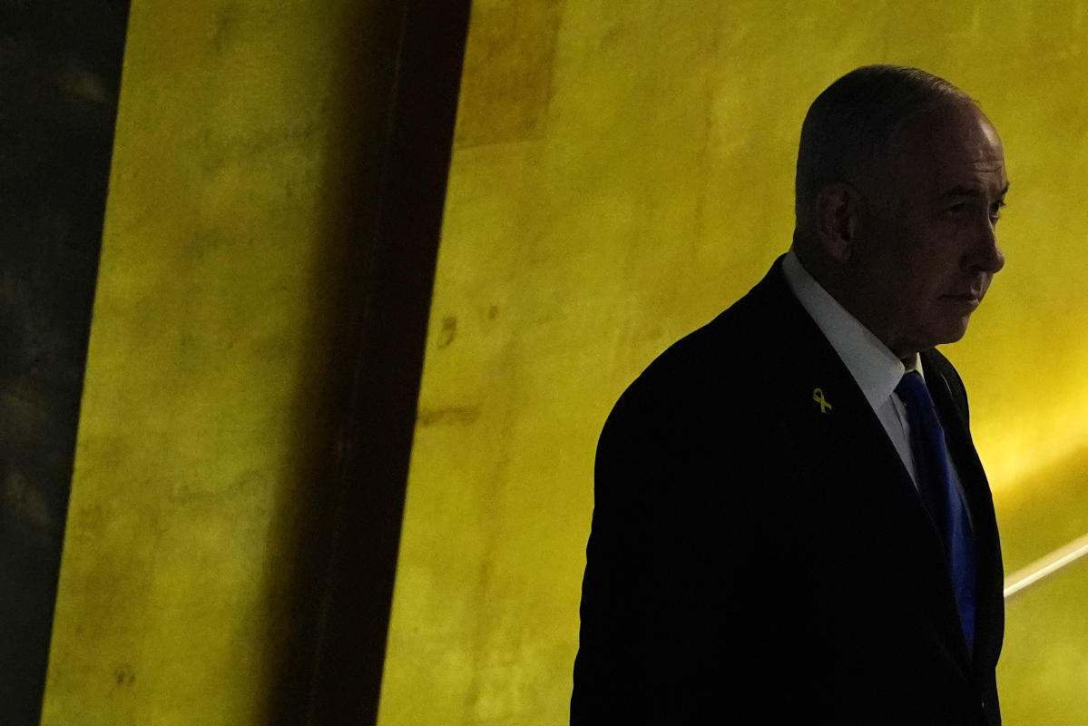 Netanyahu, at UN, vows that Israel will keep ‘degrading Hezbollah’ until its objectives are met