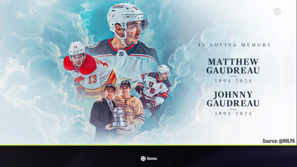 NHL 24 Adds Tribute to Johnny and Matthew Gaudreau