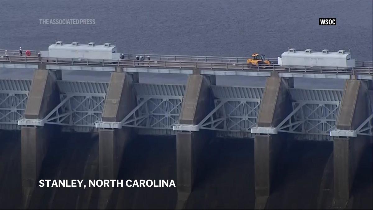 North Carolina dam releases floodwater after Hurricane Helene