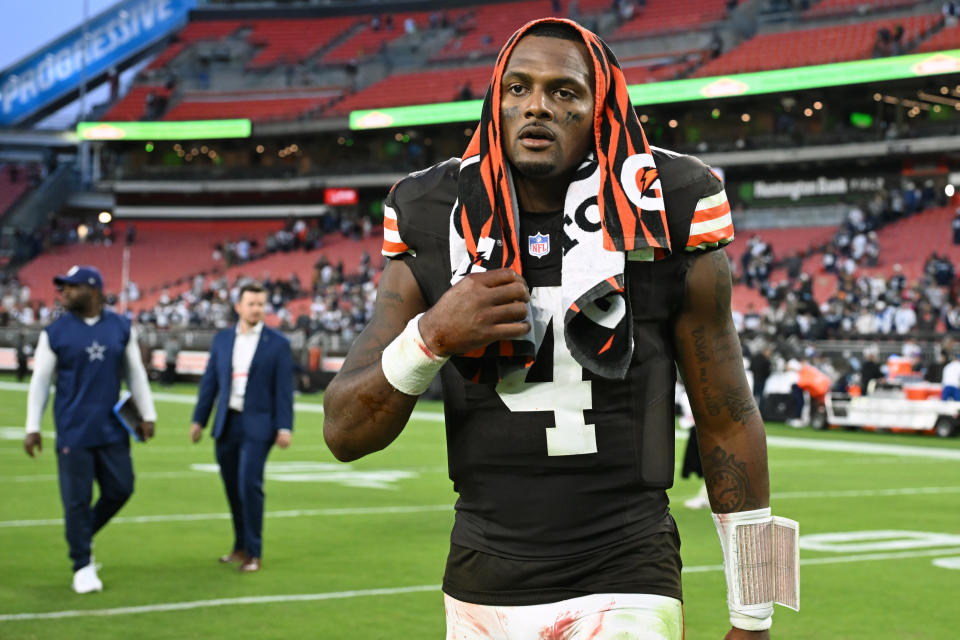 Now that Deshaun Watson isn’t performing on the field, will the Browns finally care about what he allegedly does off it?