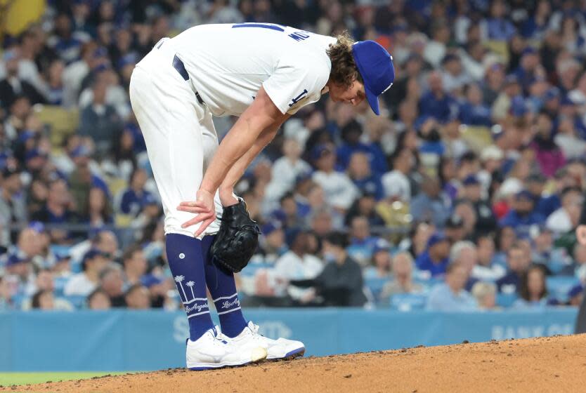 Plaschke: Tyler Glasnow done? Dodgers’ annual meltdown begins now