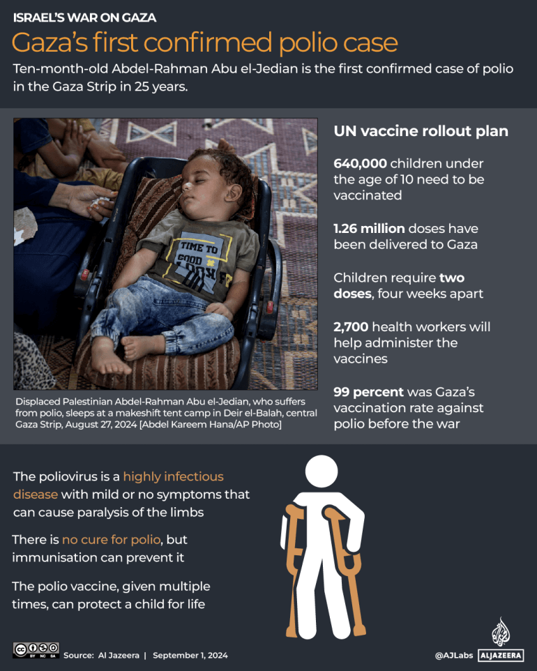 Polio returns to Gaza: Where else has the virus re-emerged?