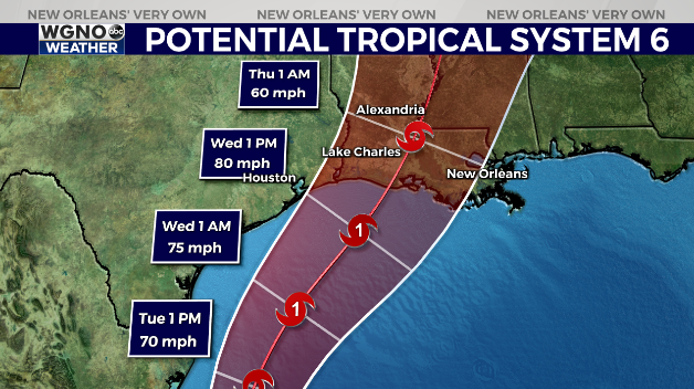 Potential tropical cyclone six gains momentum in the Gulf