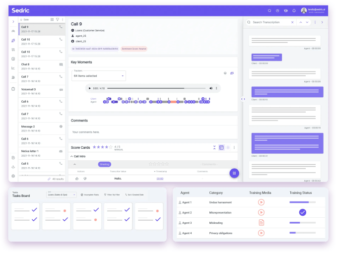 Sedric monitors the communications of employees at financial institutions to ensure compliance